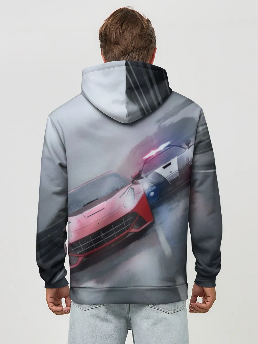 Худи мужской база хлопок / NEED FOR SPEED