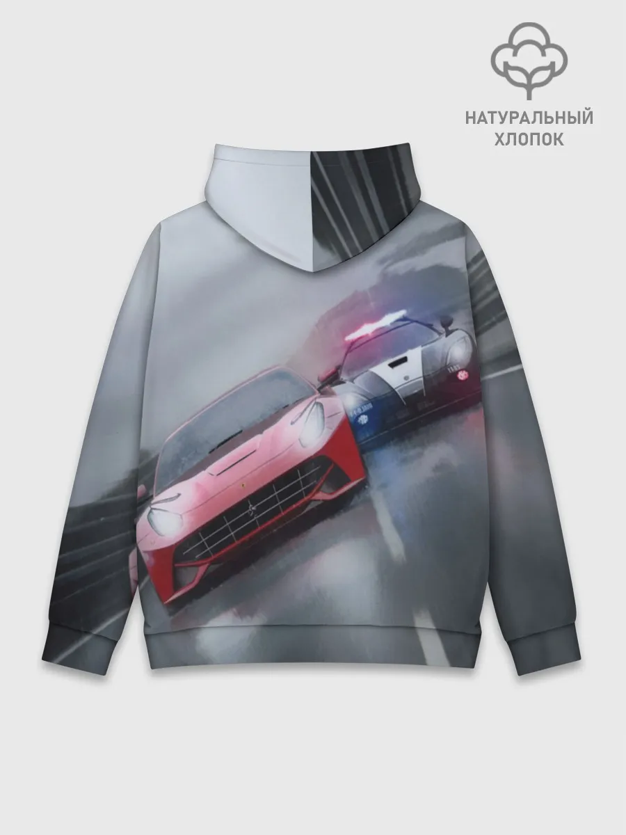 Худи мужской база хлопок / NEED FOR SPEED