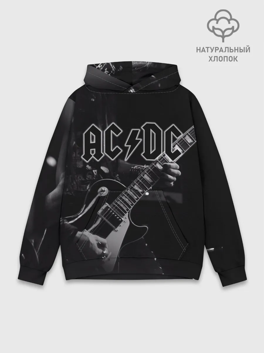Худи мужской база хлопок / AC/DC