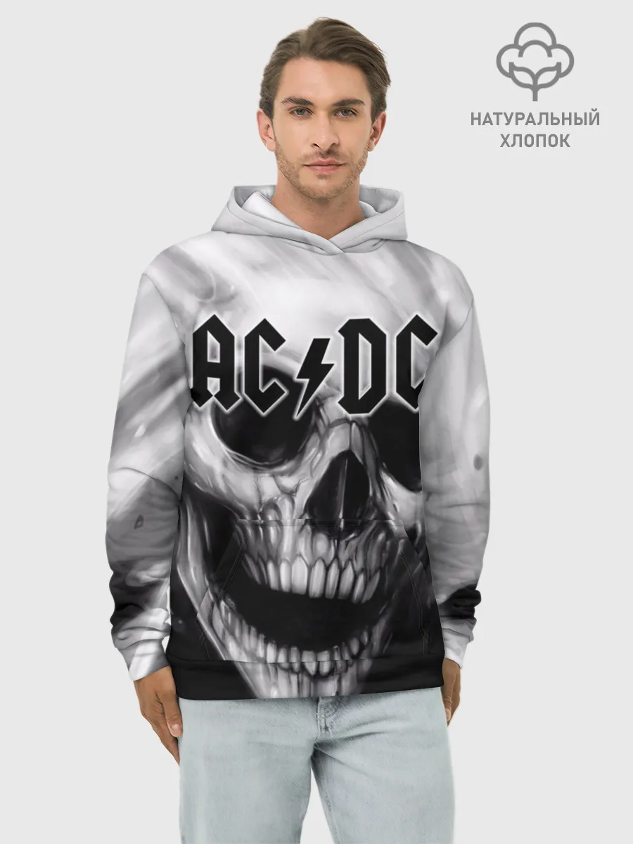 Худи мужской база хлопок / AC/DC