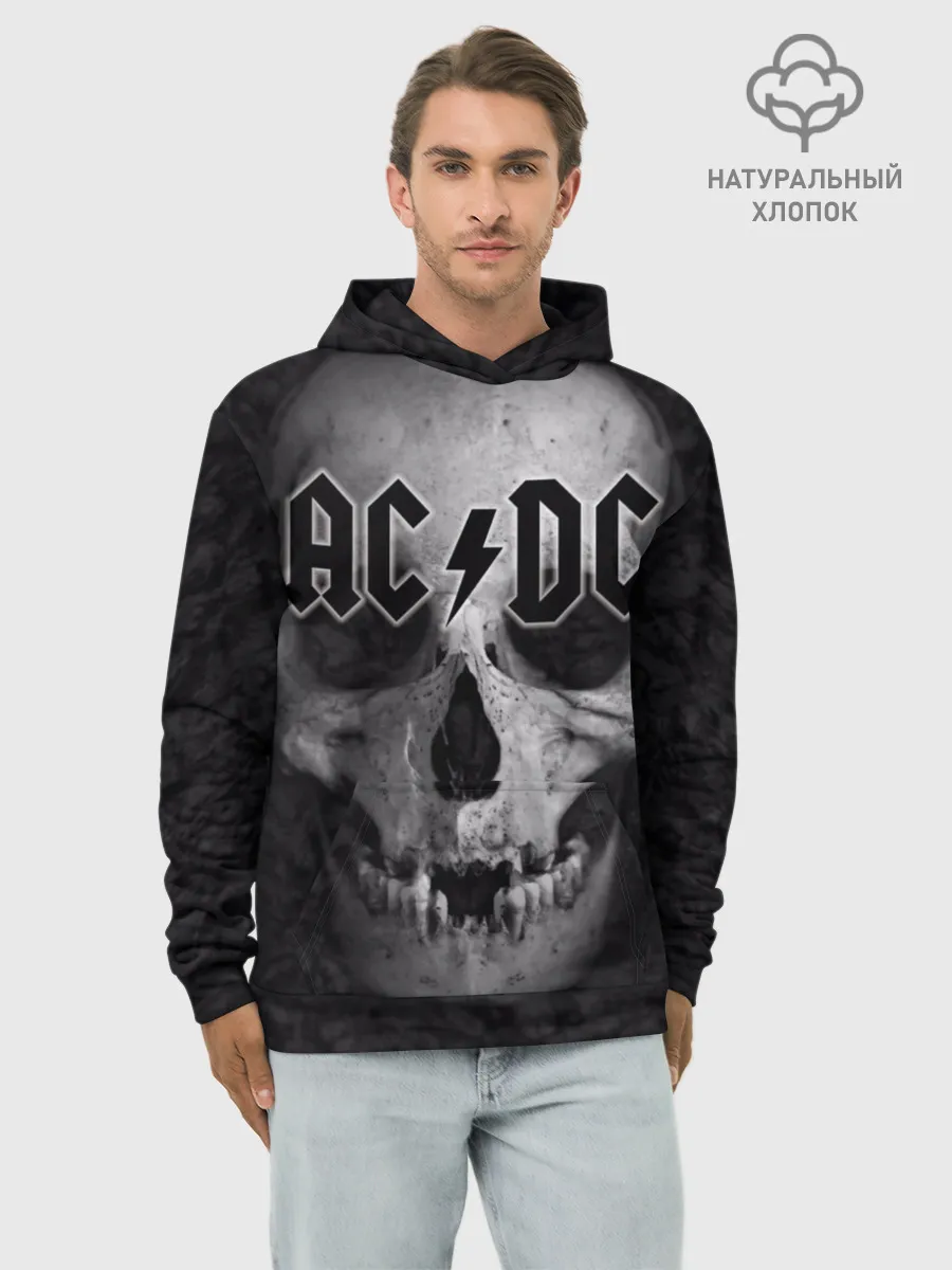 Худи мужской база хлопок / AC/DC