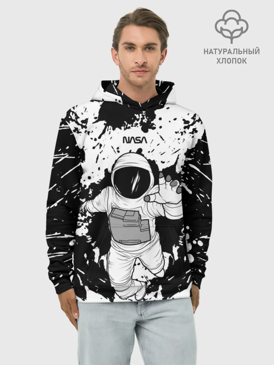 Худи мужской база хлопок / NASA