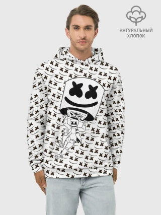 Худи мужской база хлопок / Fortnite Marshmello