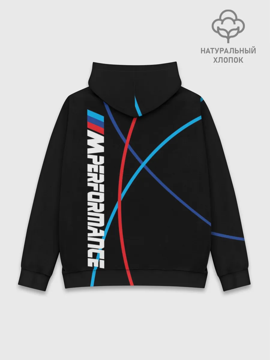 Худи мужской база хлопок / Powered by BMW M