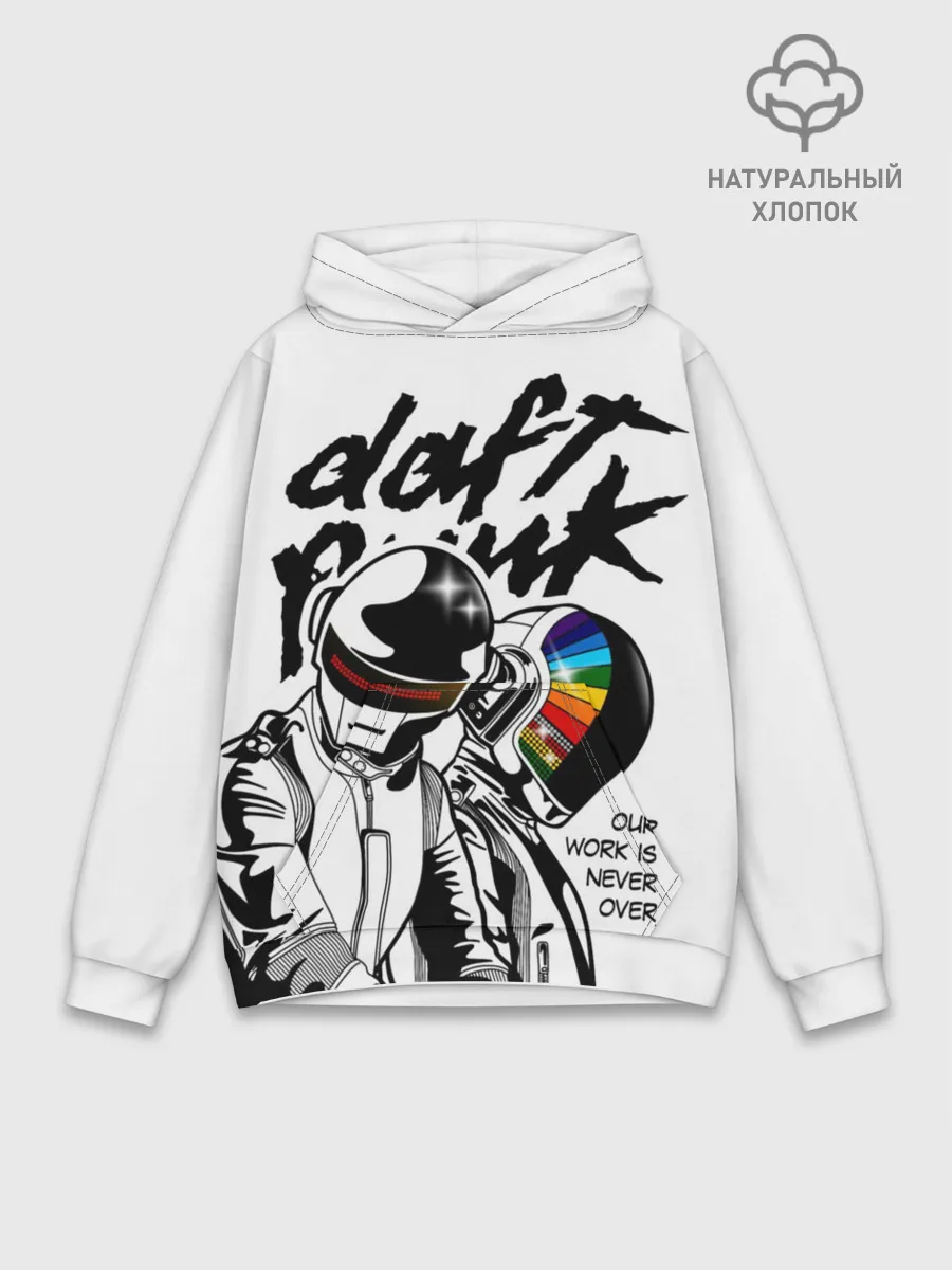 Худи мужской база хлопок / Daft Punk