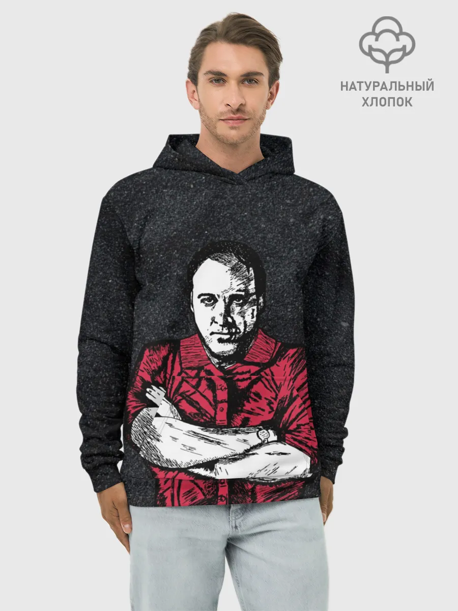 Худи мужской база хлопок / Сопрано Джеймс Гандольфини