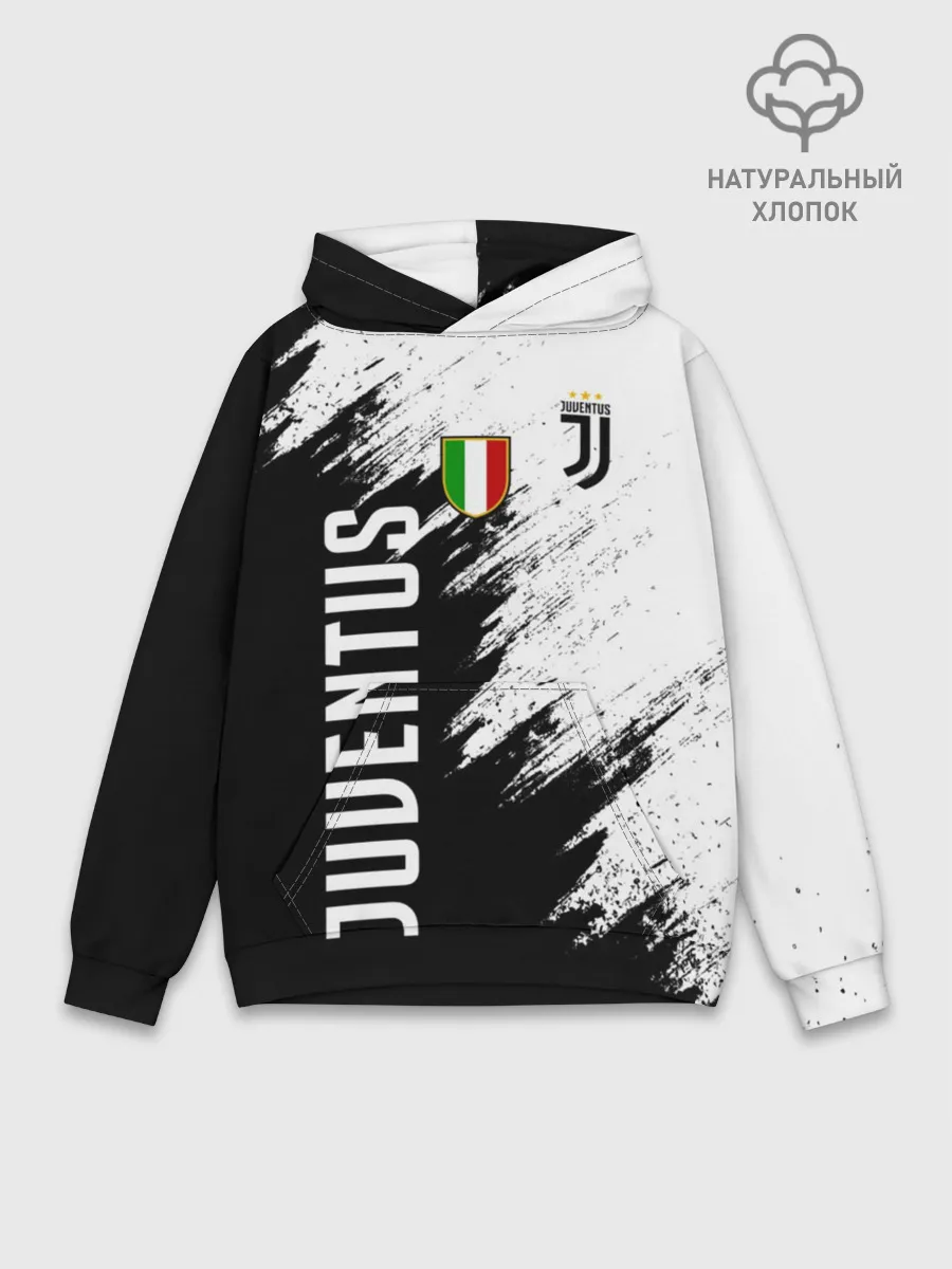 Худи мужской база хлопок / Ювентус