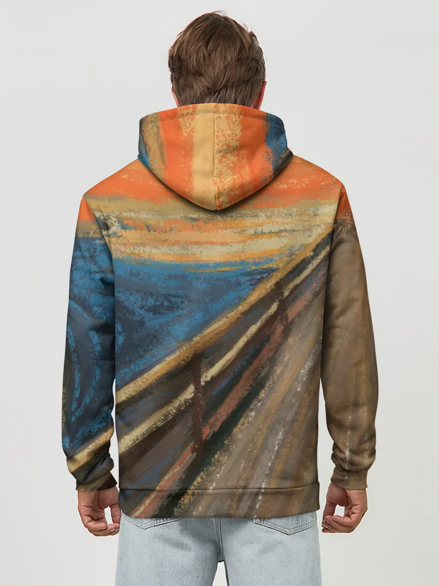 Худи мужской база хлопок / Крик котика