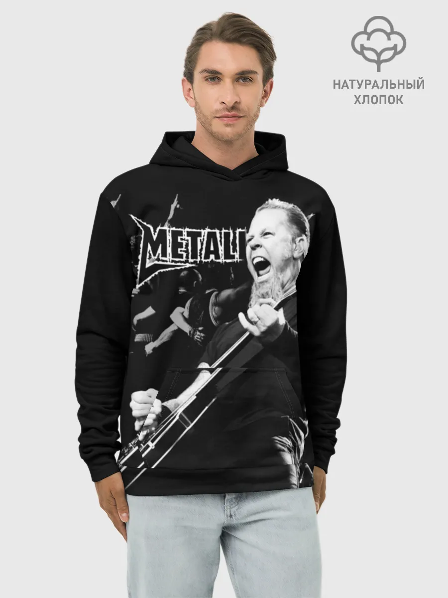 Худи мужской база хлопок / Metallica