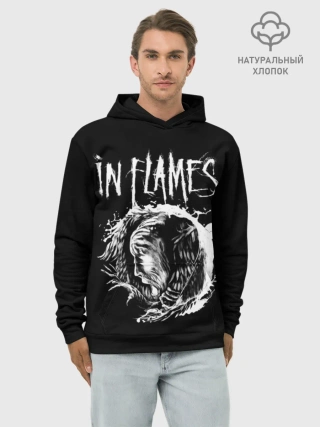 Худи мужской база хлопок / In Flames