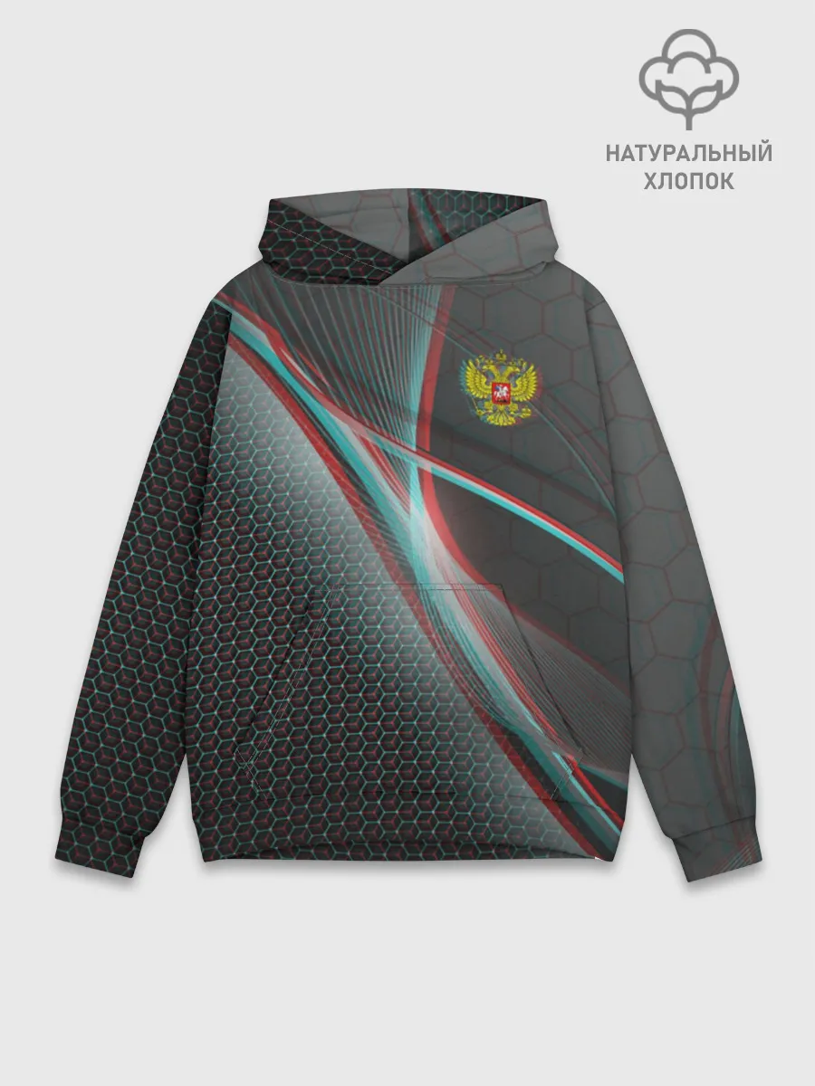 Худи мужской база хлопок / RUSSIA.