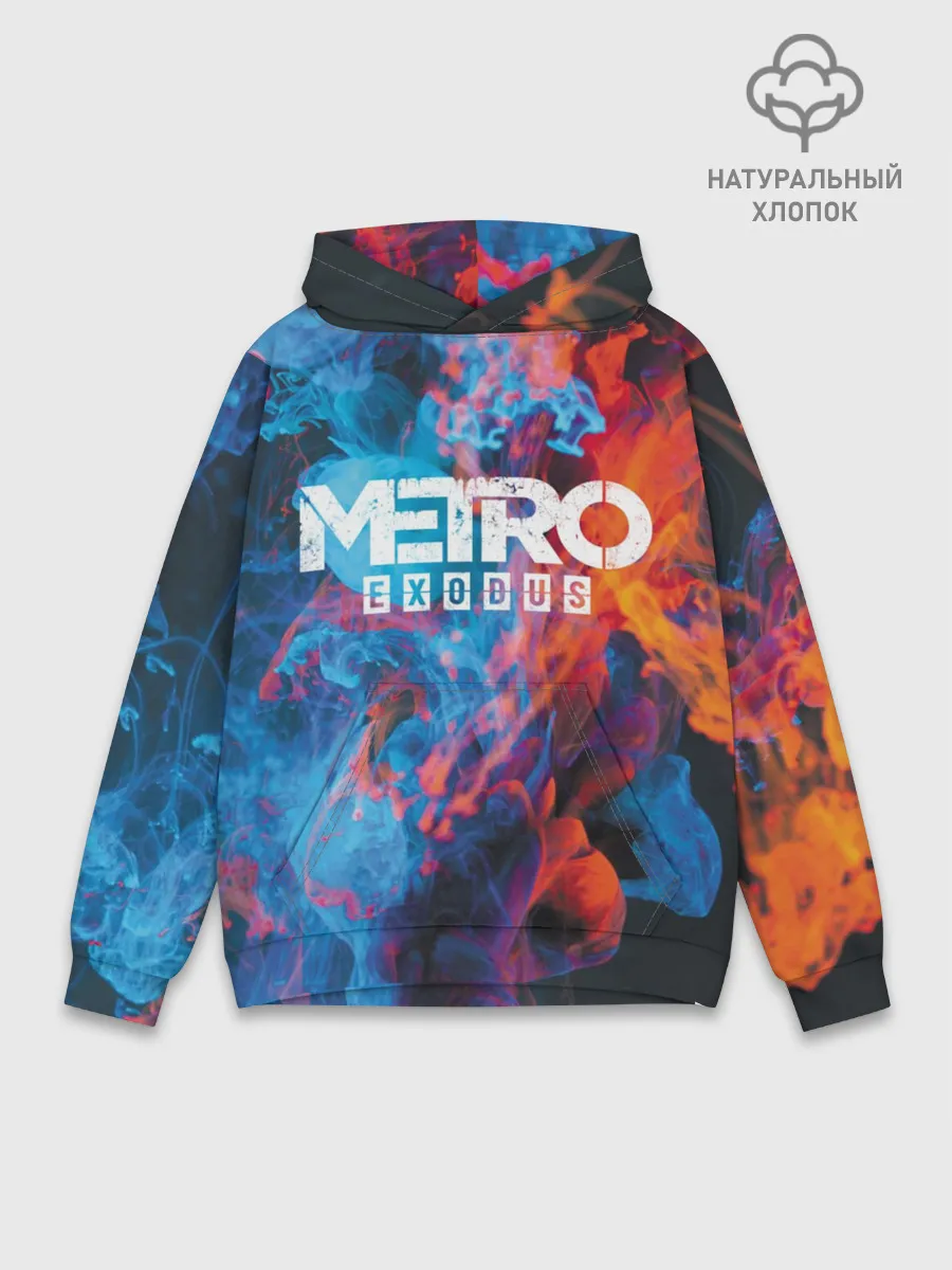 Худи мужской база хлопок / Metro Fire