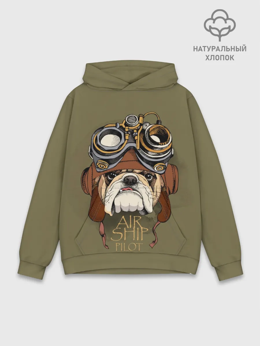 Худи мужской база хлопок / Air ship pilot