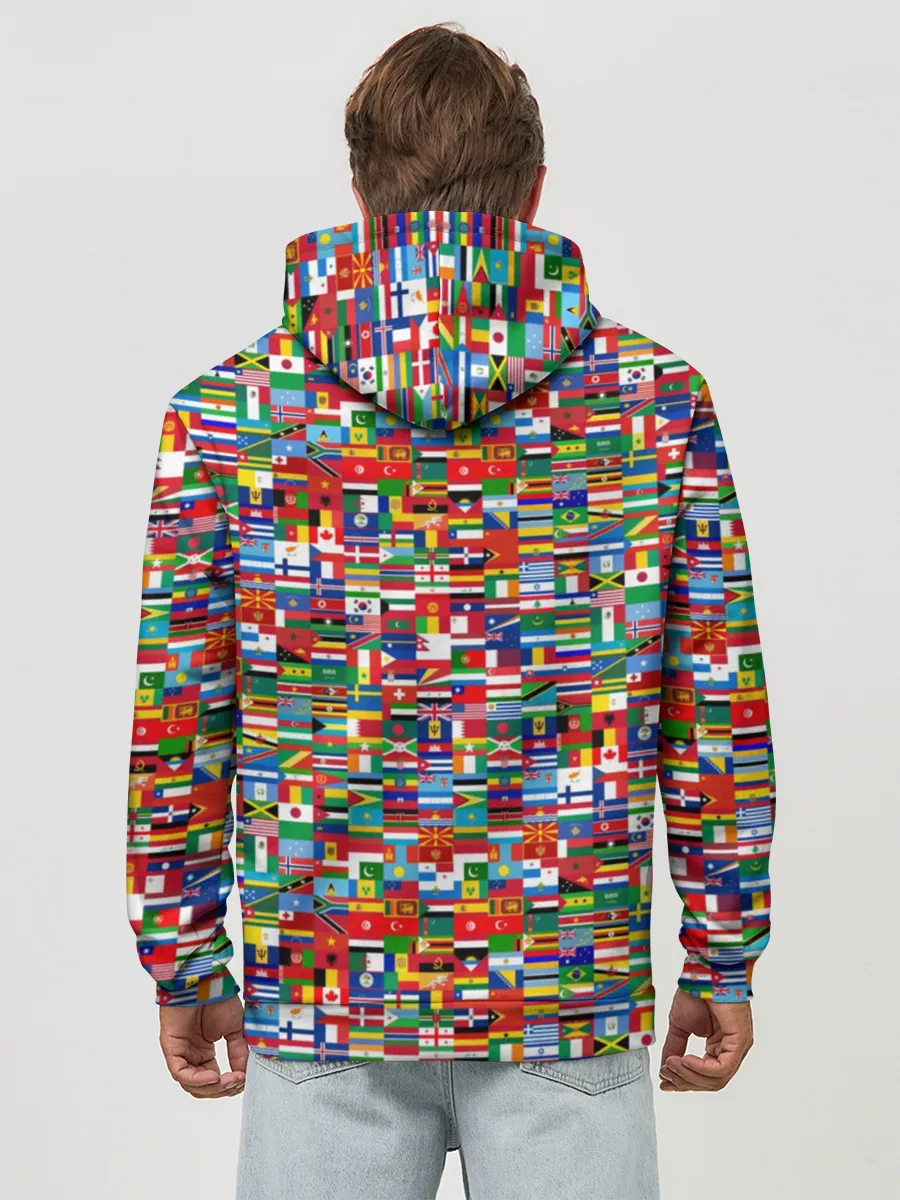 Худи мужской база хлопок / ФЛАГИ