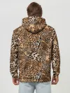 Худи мужской база хлопок / Леопард