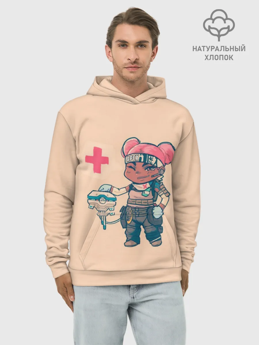 Худи мужской база хлопок / Apex legends - Lifeline