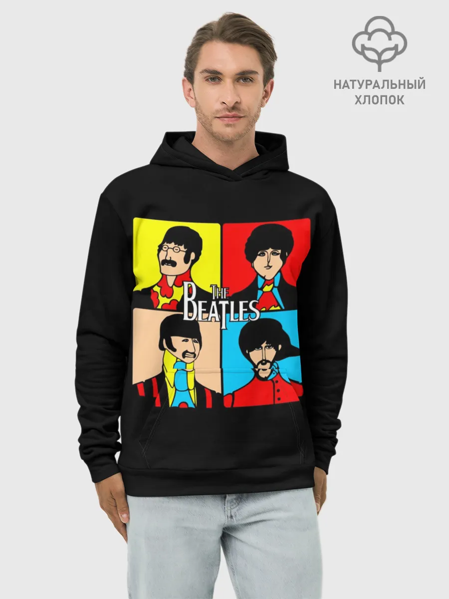 Худи мужской база хлопок / The Beatles