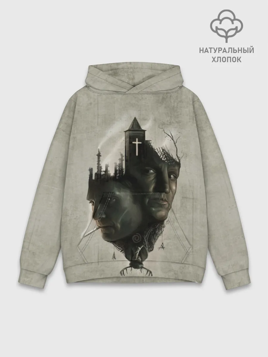 Худи мужской база хлопок / True Detective