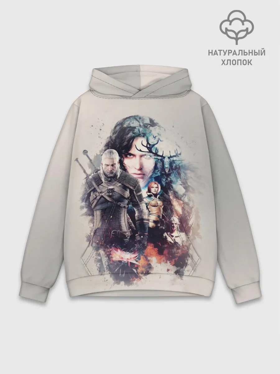 Худи мужской база хлопок / Ведьмак