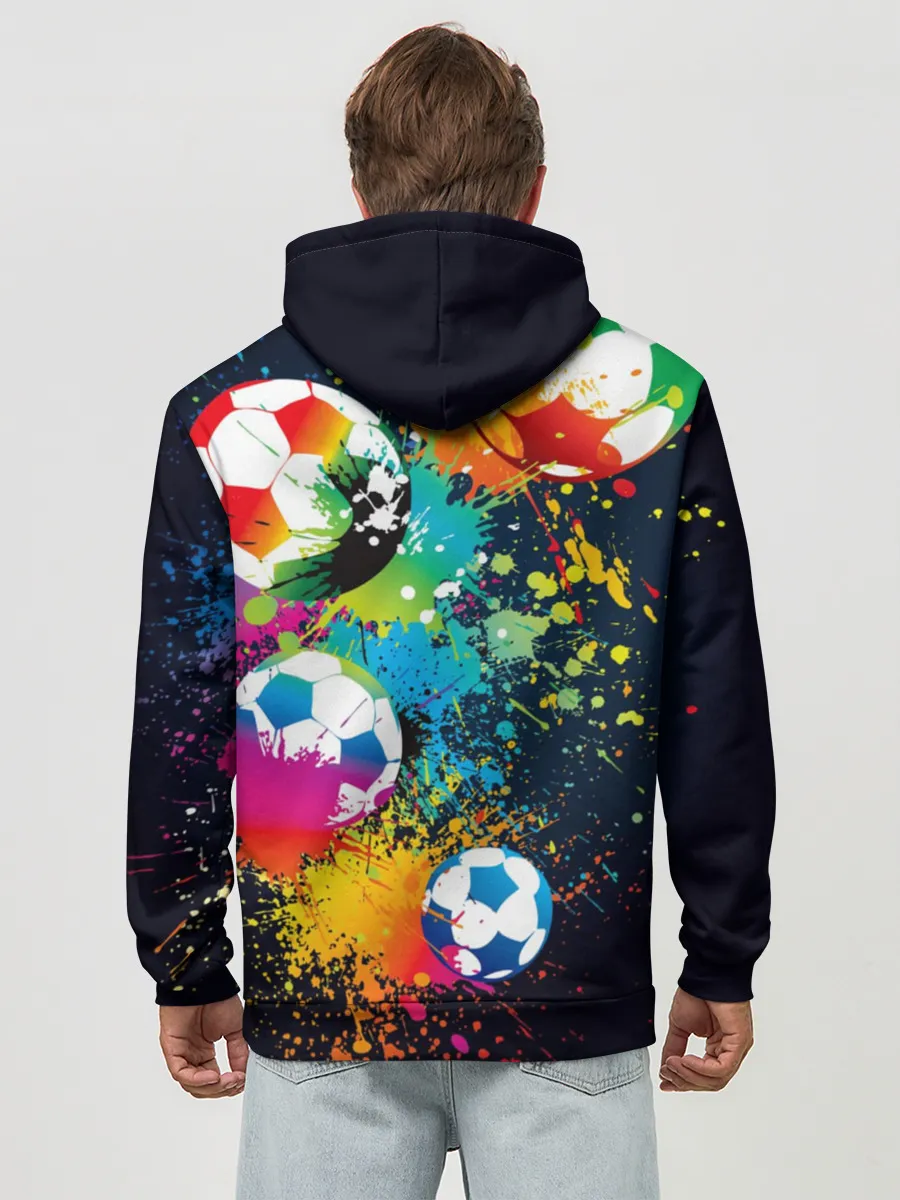 Худи мужской база хлопок / Футбольные мячи
