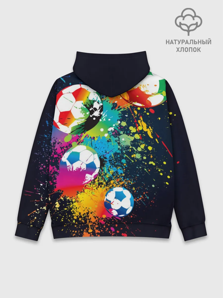 Худи мужской база хлопок / Футбольные мячи