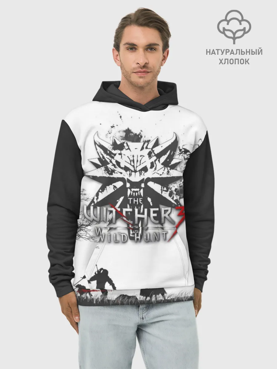 Худи мужской база хлопок / The Witcher 3: Wild Hunt