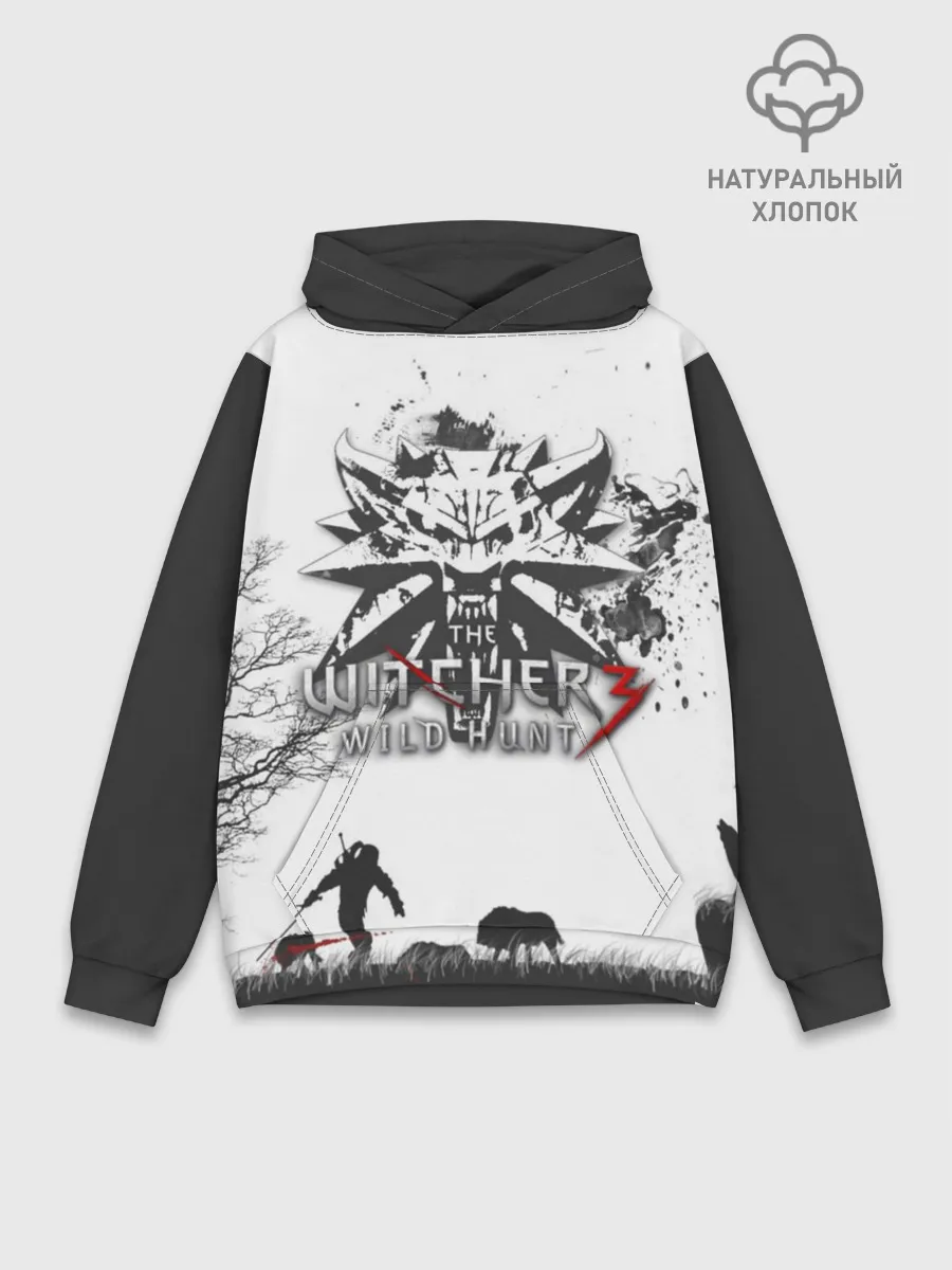 Худи мужской база хлопок / The Witcher 3: Wild Hunt