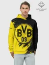 Худи мужской база хлопок / Боруссия Дортмунд