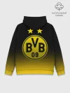 Худи мужской база хлопок / Боруссия Дортмунд
