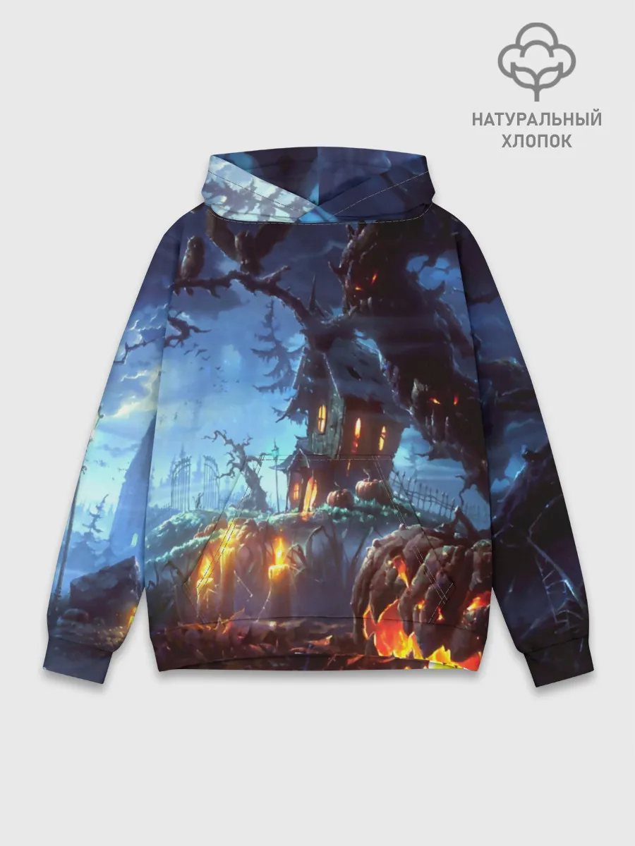 Худи мужской база хлопок / Хэллоуин