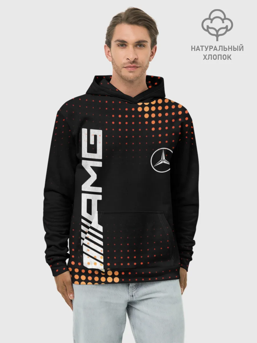 Худи мужской база хлопок / Mercedes