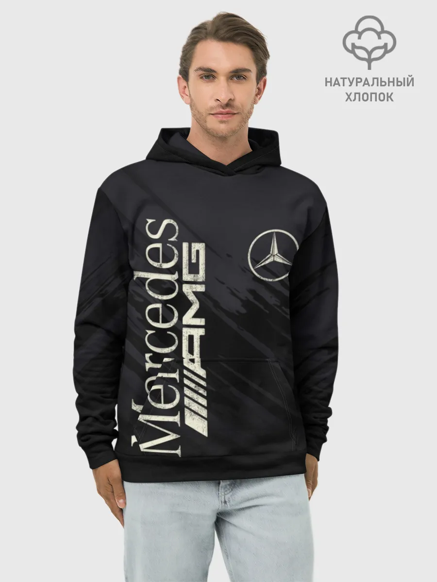 Худи мужской база хлопок / Mercedes