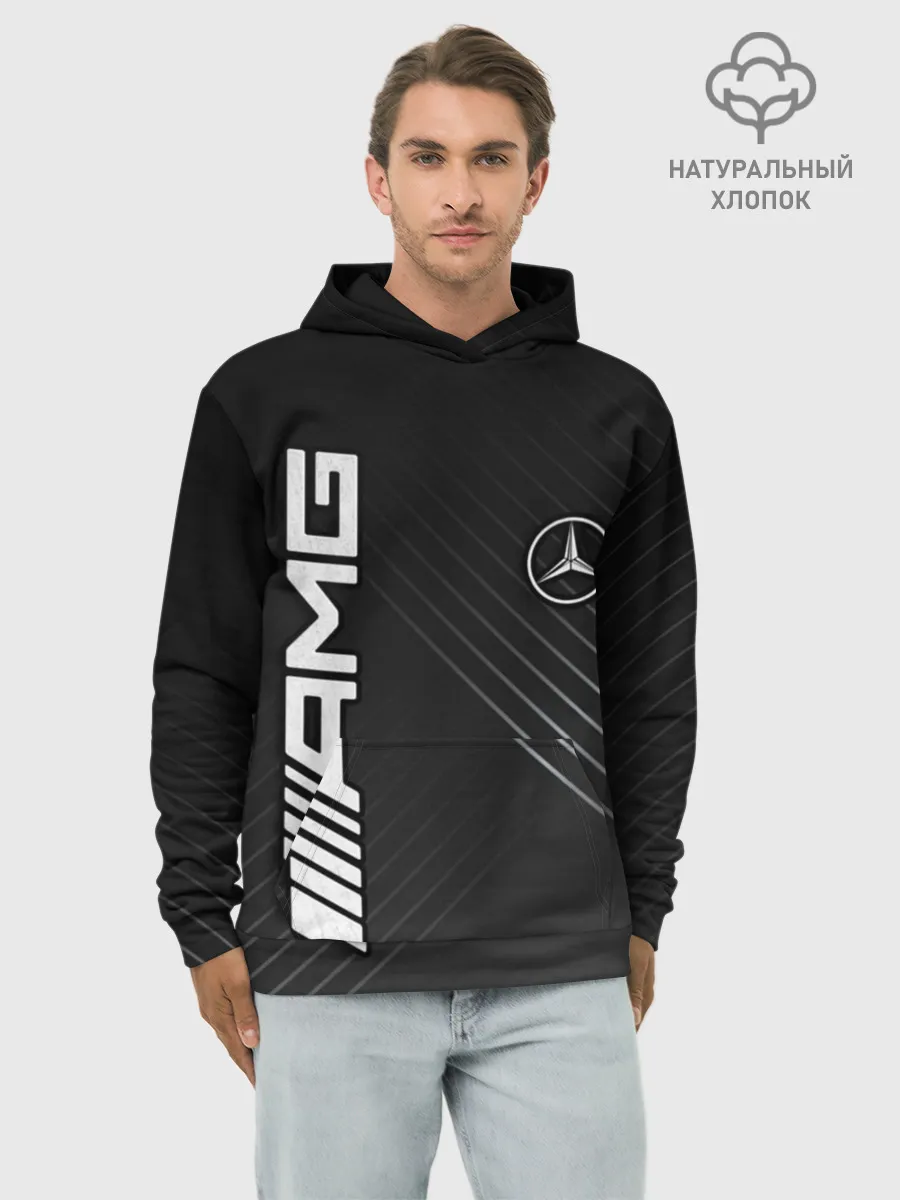 Худи мужской база хлопок / Mercedes