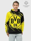 Худи мужской база хлопок / Боруссия Дортмунд