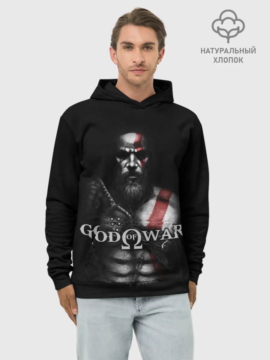 Худи мужской база хлопок / God of War