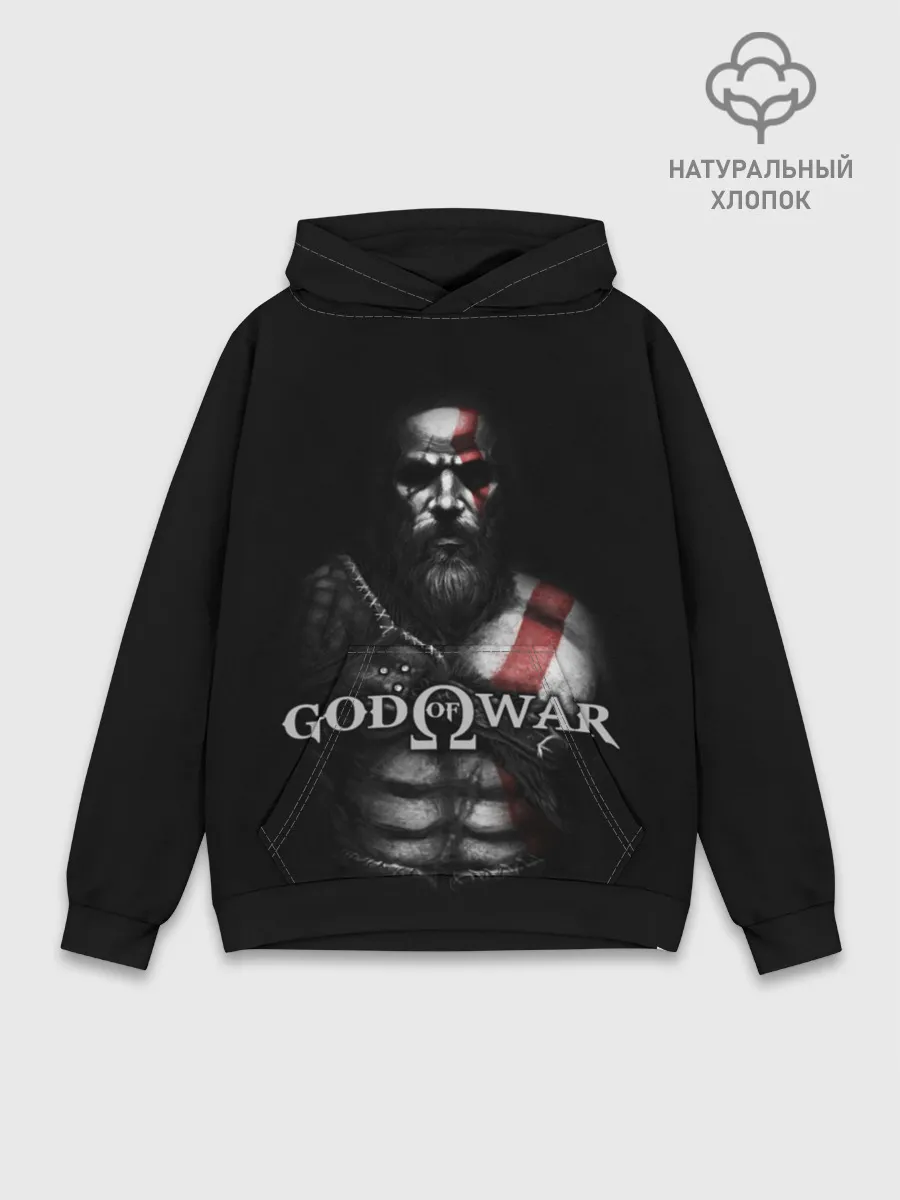 Худи мужской база хлопок / God of War