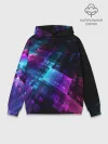 Худи мужской база хлопок / Неоновая абстракция