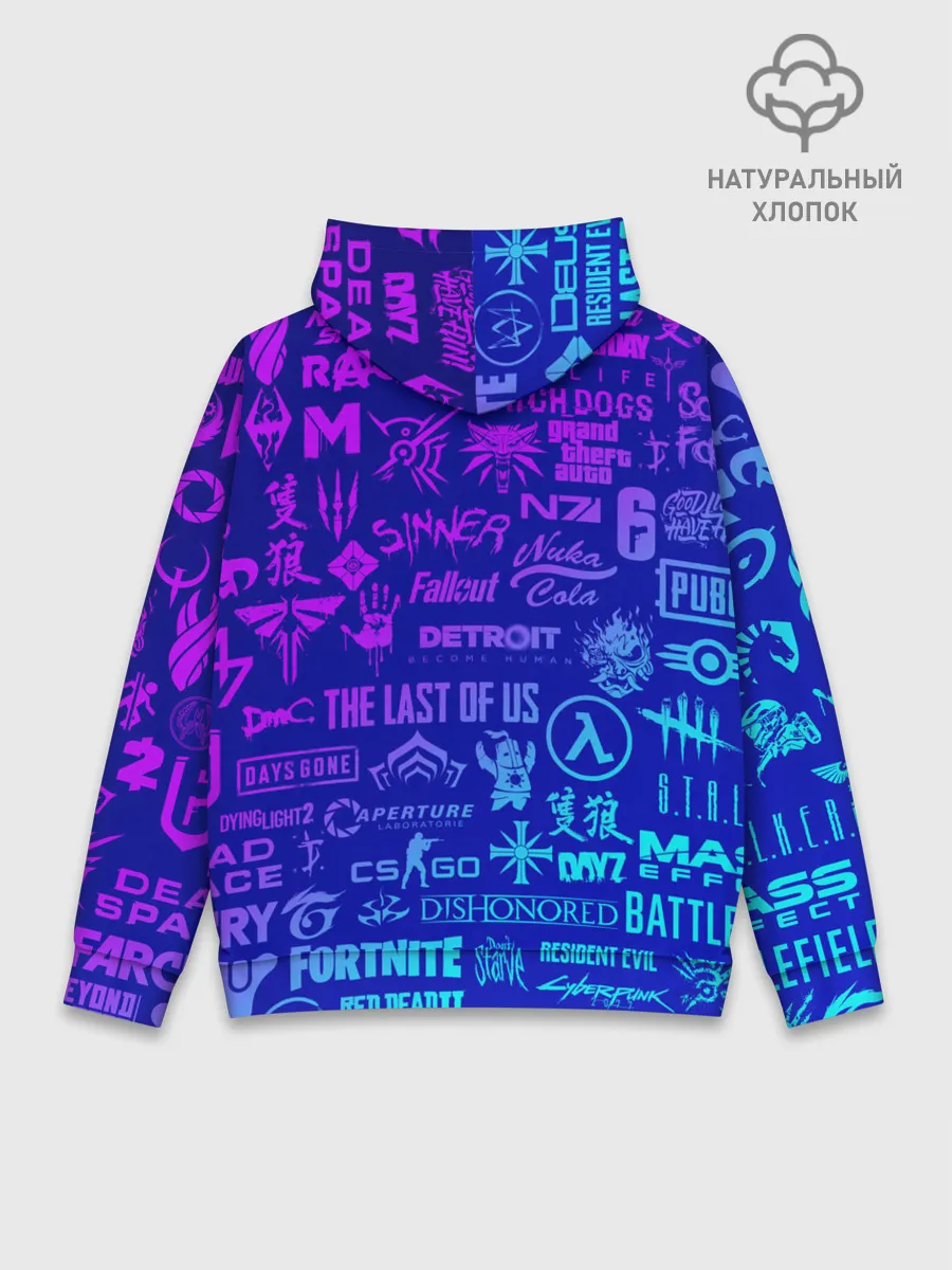 Худи мужской база хлопок / ЛОГОТИПЫ ИГР