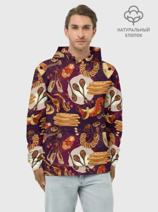 Худи мужской база хлопок / Русские блины
