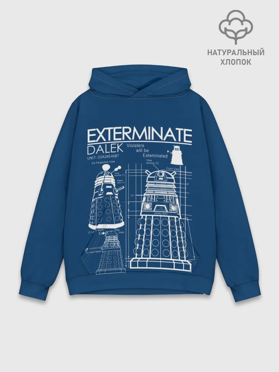 Худи мужской база хлопок / Доктор Кто. Далек