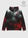 Худи мужской база хлопок / БРЫЗГИ КРАСОК GLITCH