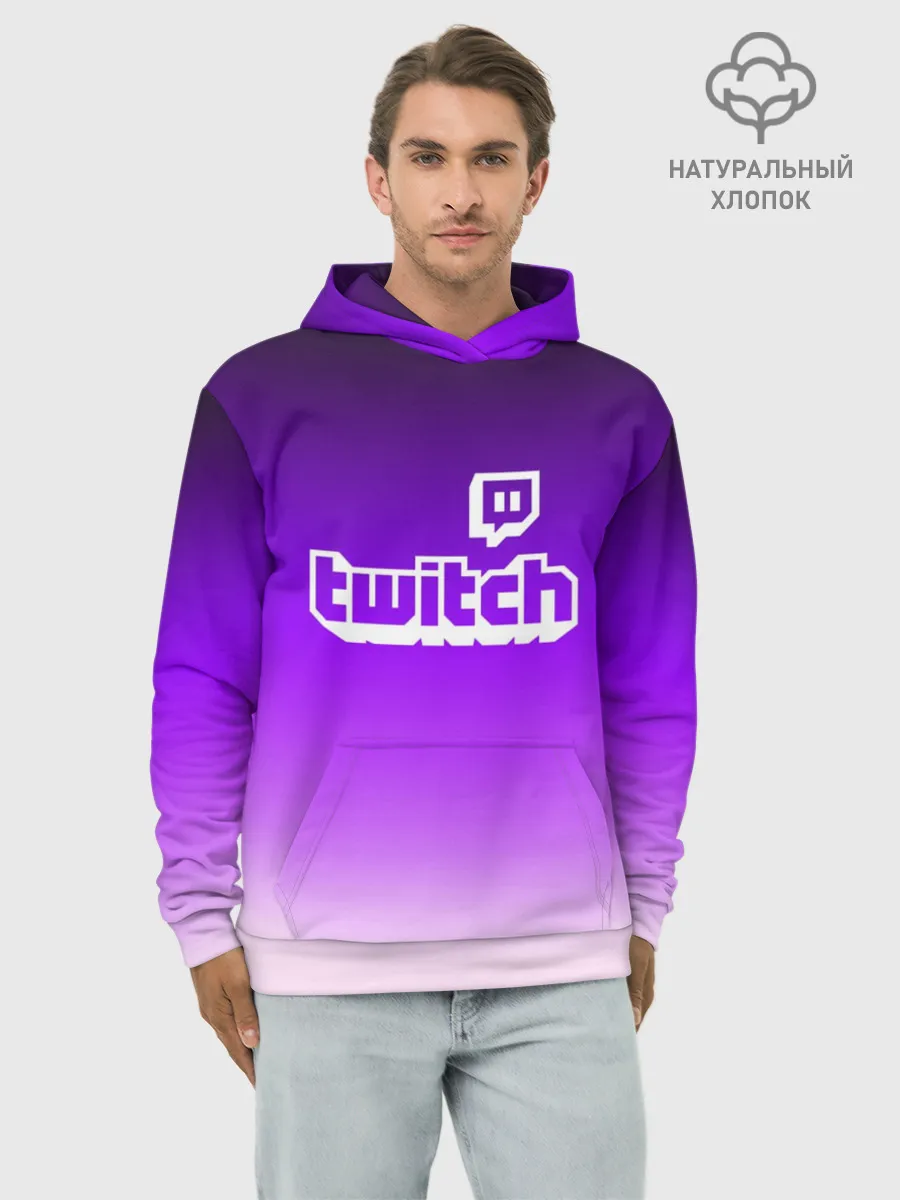 Худи мужской база хлопок / Twitch