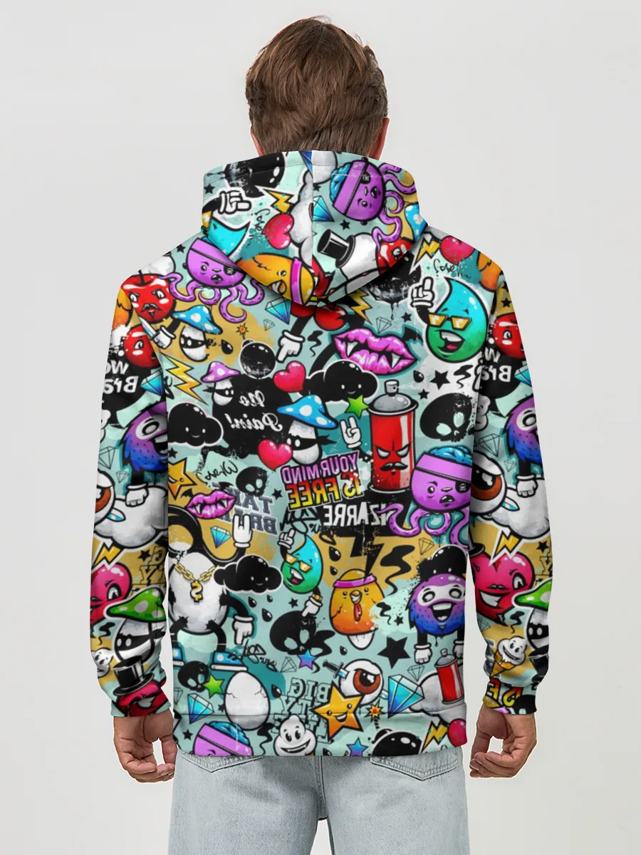 Худи мужской база хлопок / Стикерпак