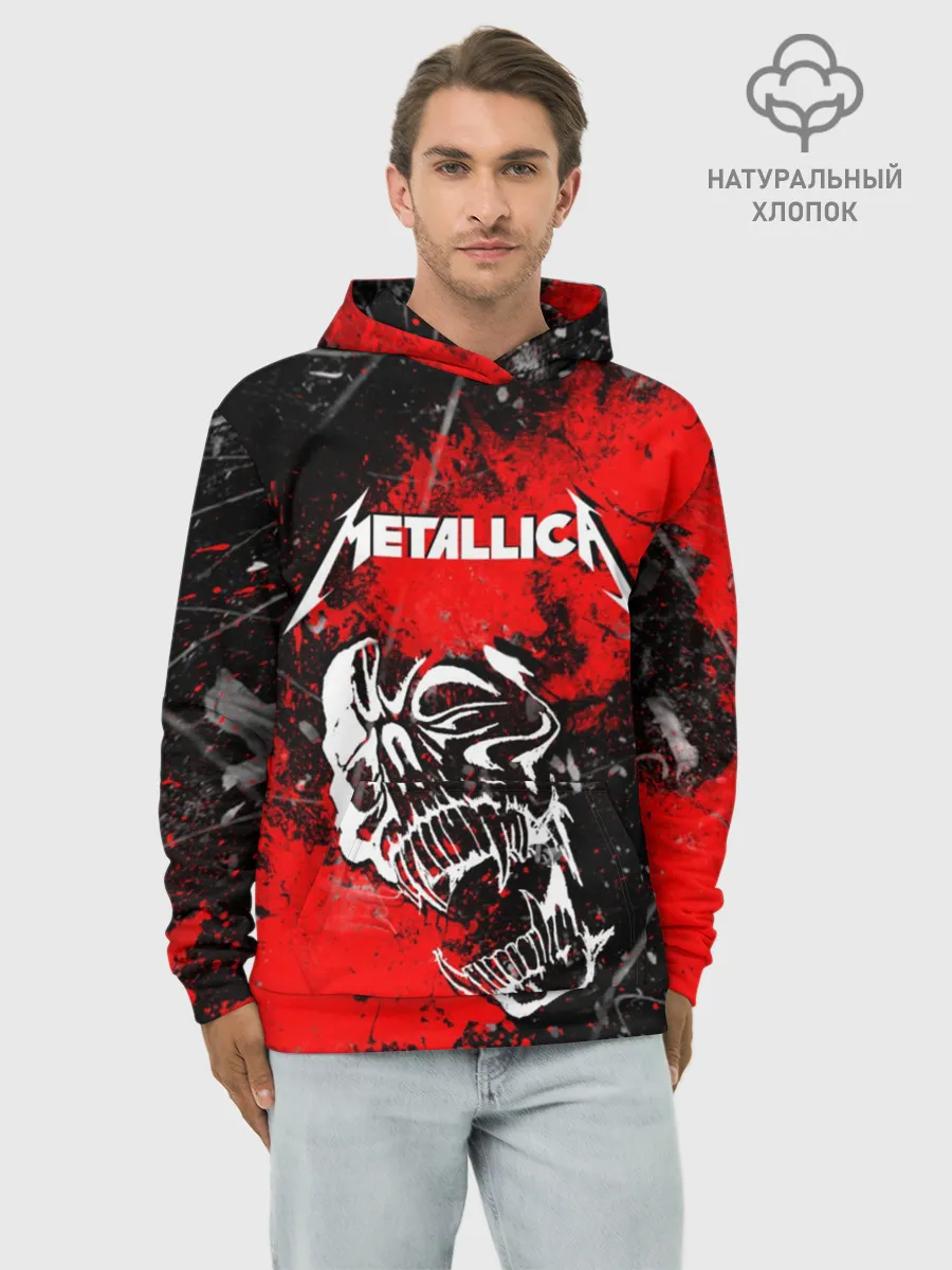 Худи мужской база хлопок / METALLICA