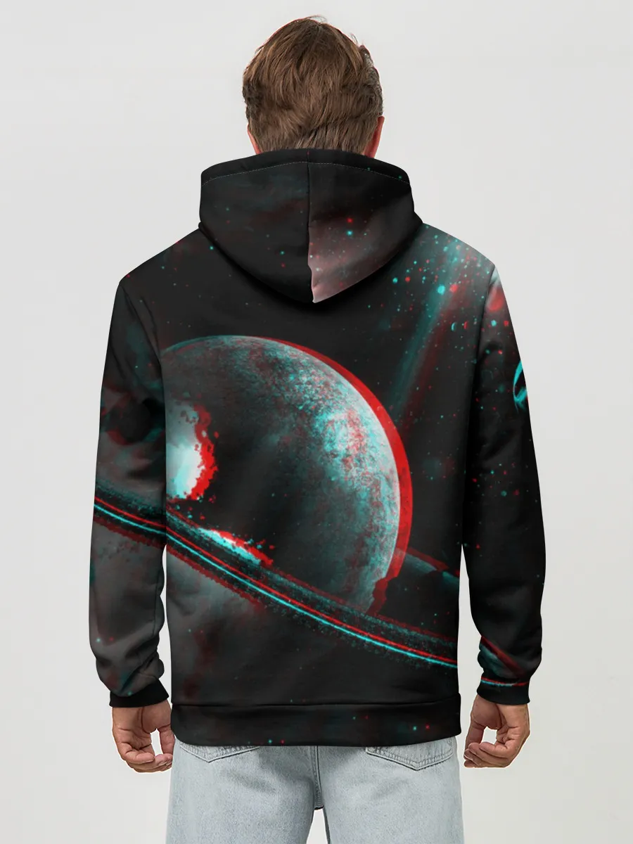 Худи мужской база хлопок / Cosmos Glitch