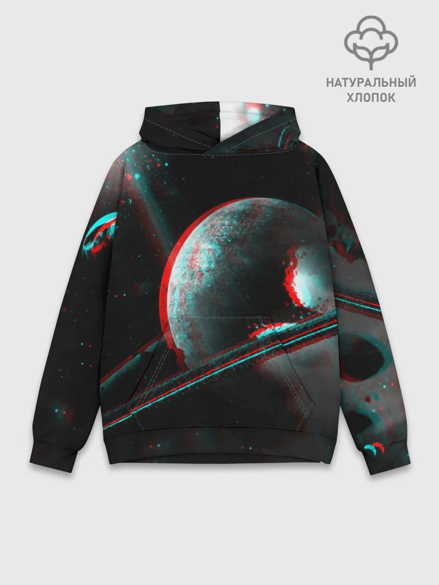 Худи мужской база хлопок / Cosmos Glitch