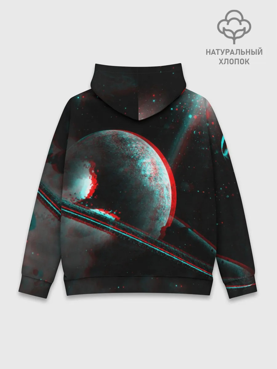 Худи мужской база хлопок / Cosmos Glitch