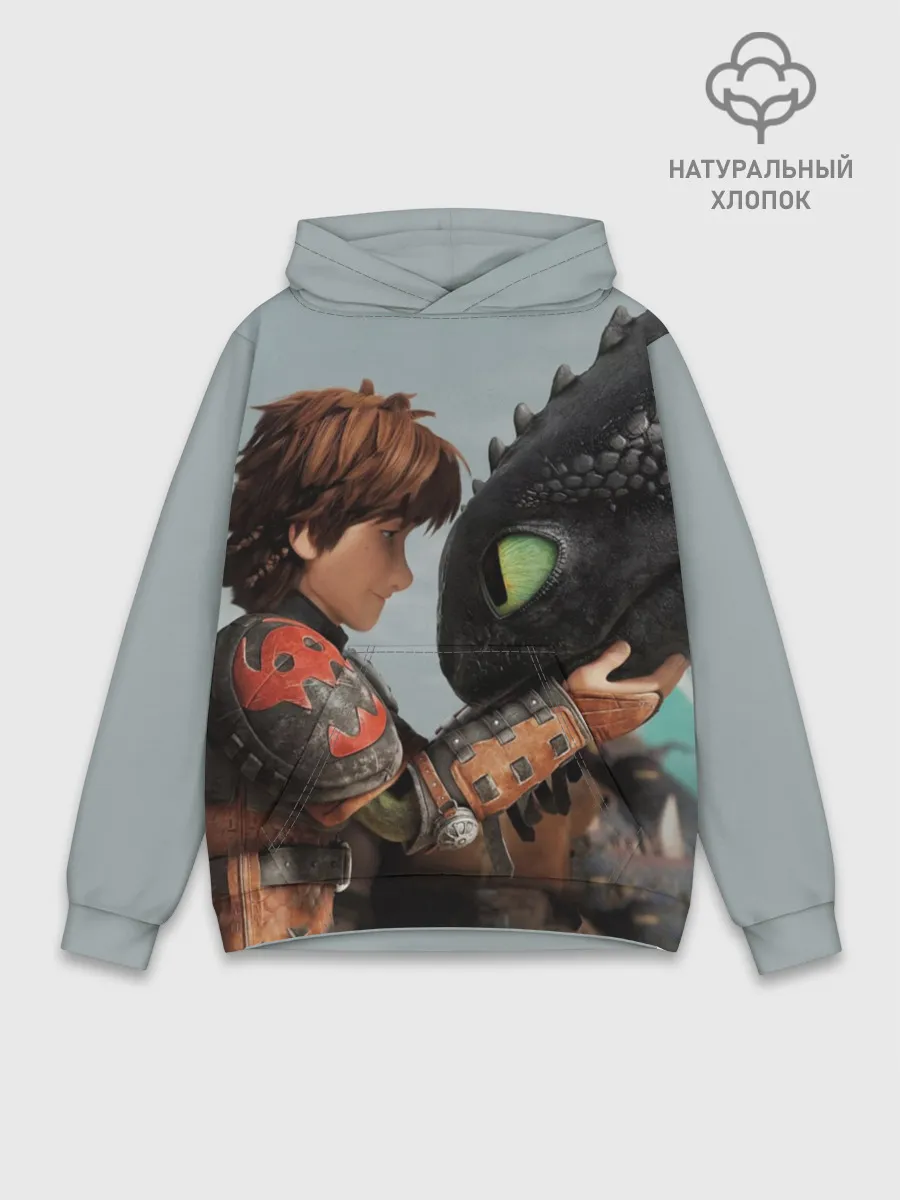 Худи мужской база хлопок / Как приручить дракона