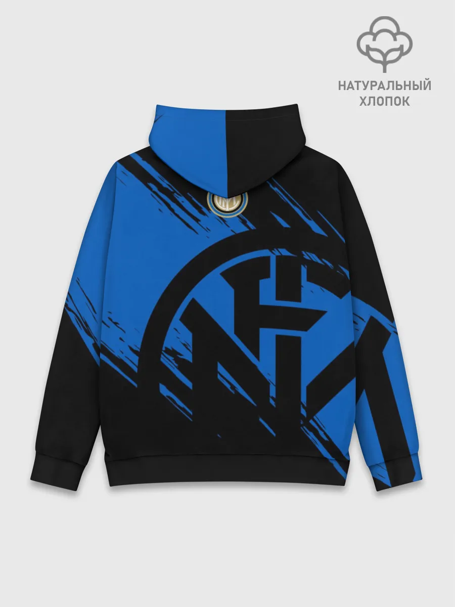 Худи мужской база хлопок / Интер Милан