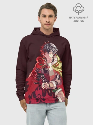 Худи мужской база хлопок / Восхождение Героя Щита